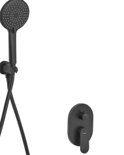 Set doccia da incasso con soffione a pioggia TINGUIRIRICA Nero