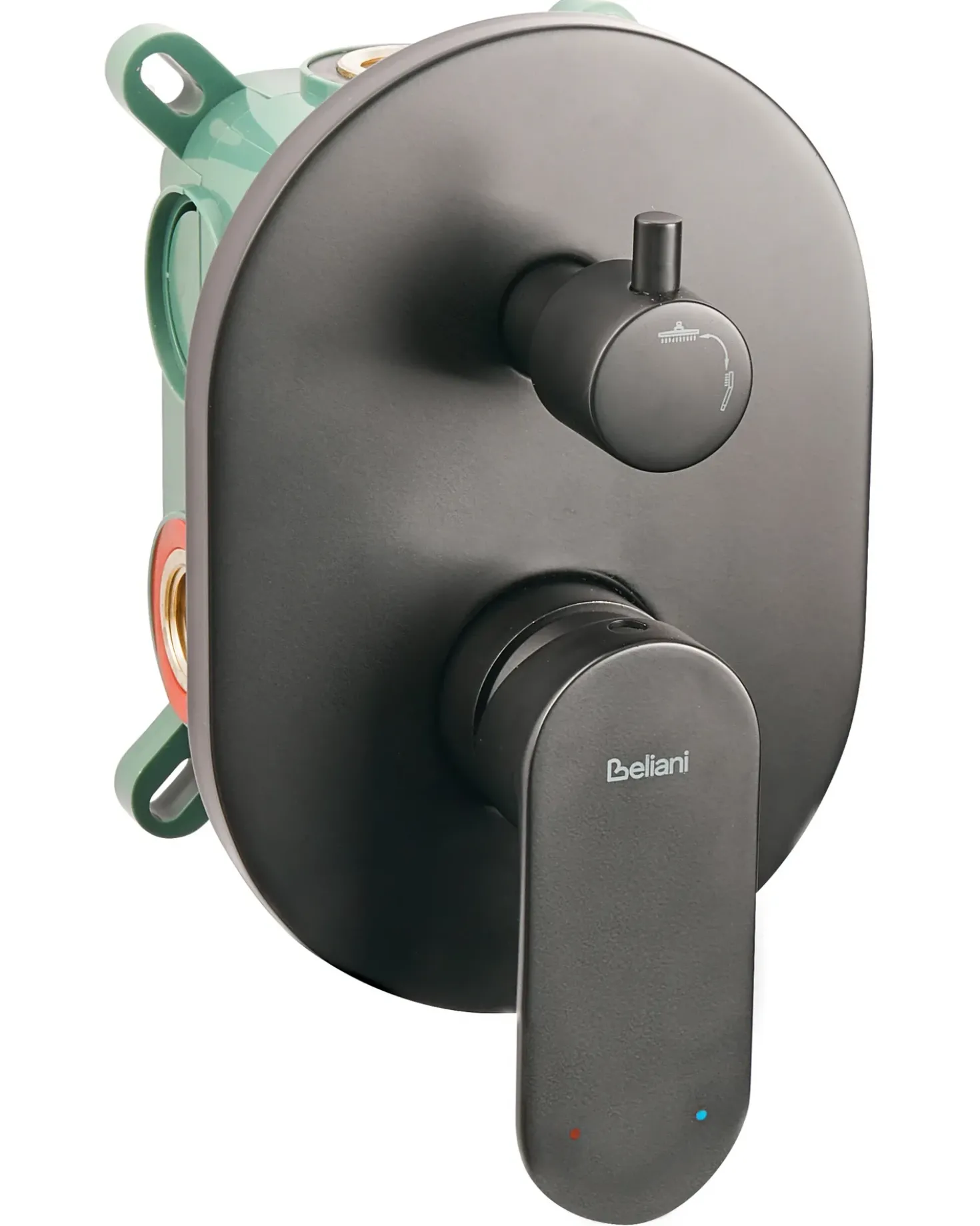Set doccia da incasso con soffione a pioggia TINGUIRIRICA Nero