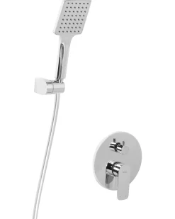 Set doccia da incasso con soffione a pioggia GUARATUBA Argento
