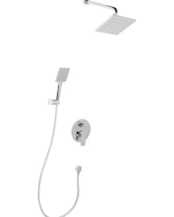 Set doccia da incasso con soffione a pioggia GUARATUBA Argento