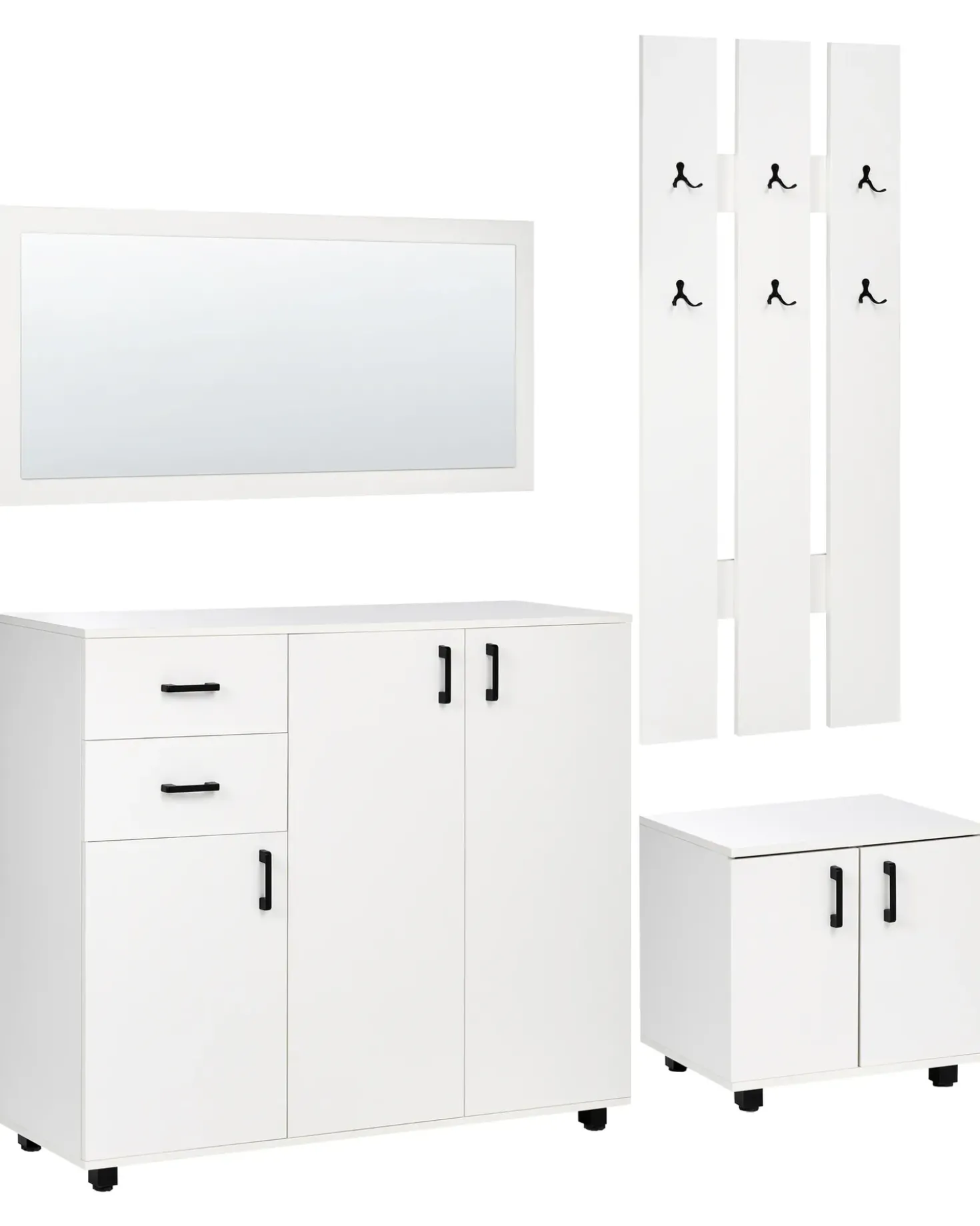 Set per corridoio BURRA Bianco