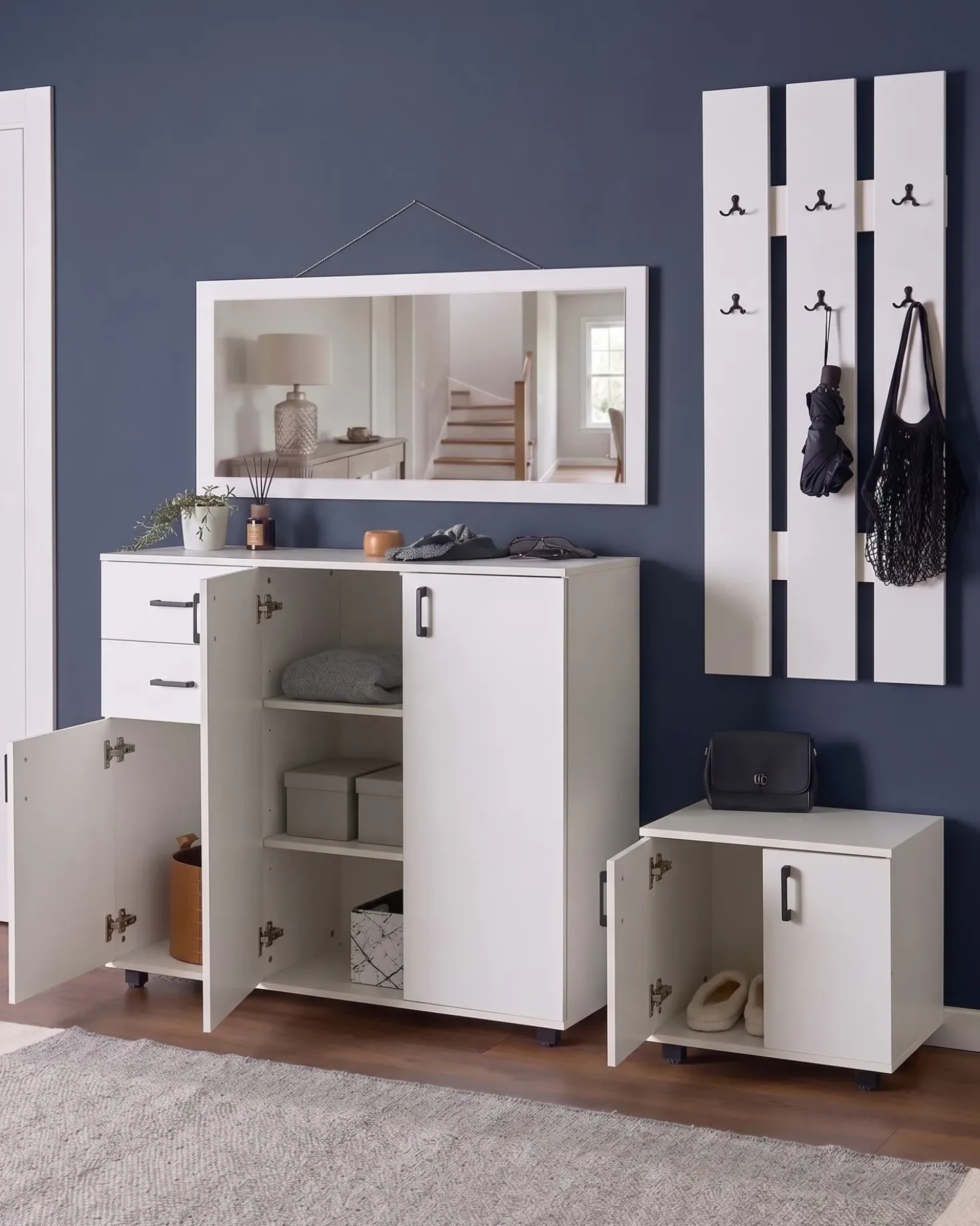 Set per corridoio BURRA Bianco