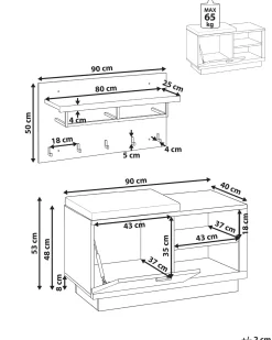 Set per corridoio COROWA Bianco