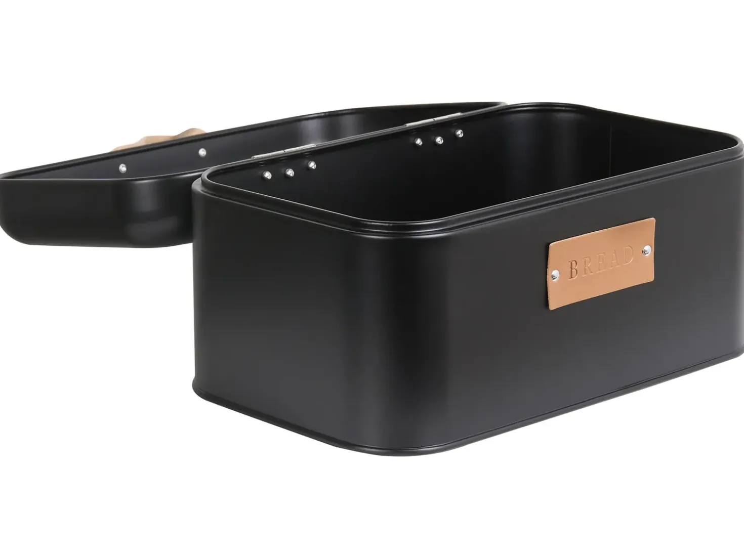 Set Portapane e Barattoli 4 Pezzi REVERIE Metallo Nero