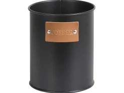 Set Portapane e Barattoli 4 Pezzi REVERIE Metallo Nero