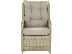 Set salotto da giardino con tavolo e pouf 2 posti PONZA Rattan sintetico (PE) Beige