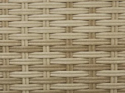 Set salotto da giardino con tavolo e pouf 2 posti PONZA Rattan sintetico (PE) Beige