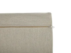 Set salotto da giardino con tavolo e pouf 2 posti PONZA Rattan sintetico (PE) Beige
