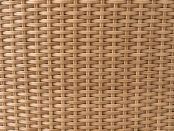 Set salotto da giardino con tavolo e pouf 2 posti PONZA Rattan sintetico (PE) Marrone