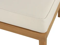 Set salotto da giardino con tavolo e pouf 5 posti BARATTI Legno d'acacia Marrone