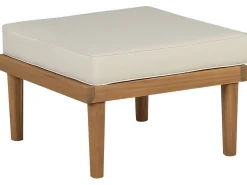 Set salotto da giardino con tavolo e pouf 5 posti BARATTI Legno d'acacia Marrone