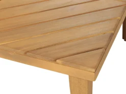 Set salotto da giardino con tavolo e pouf 5 posti BARATTI Legno d'acacia Marrone