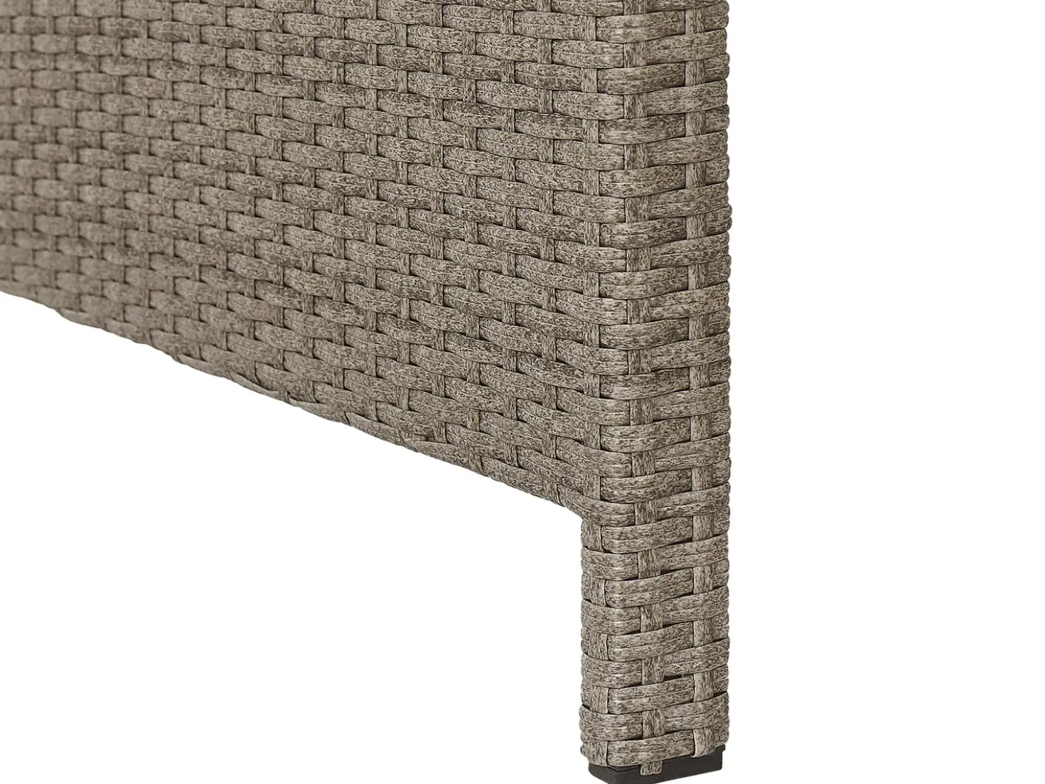 Set salotto da giardino con tavolo e pouf 5 posti BARDI con cuscini Rattan sintetico (PE) Tortora