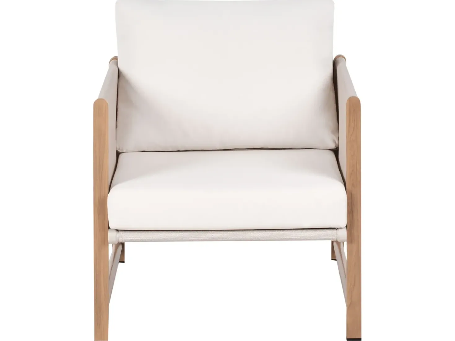 Set salotto da giardino con tavolo e pouf 5 posti NOLA Metallo Beige chiaro