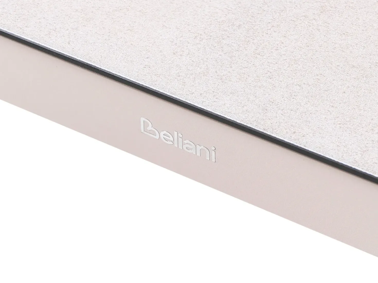 Set salotto da giardino con tavolo e pouf 5 posti NOLA Metallo Beige chiaro