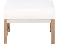 Set salotto da giardino con tavolo e pouf 5 posti NOLA Metallo Beige chiaro
