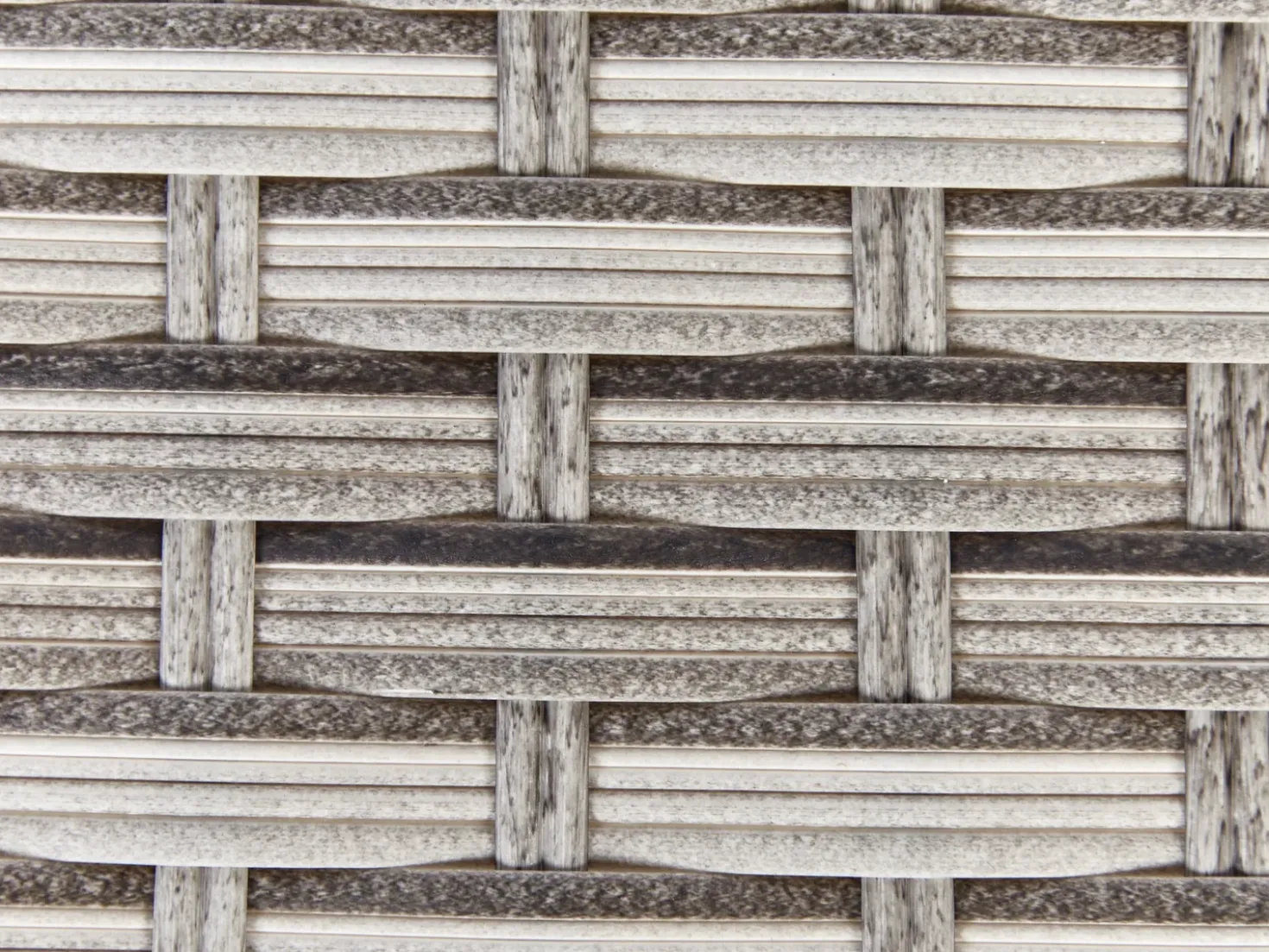Set salotto da giardino con tavolo e pouf 9 posti LACONA Lato destro Rattan sintetico (PE) Grigio chiaro