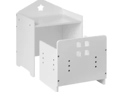 Set tavolo e sedie per bambini ELANORA Bianco Montessori