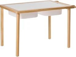 Set tavolo e sedie per bambini KEMPSEY Marrone chiaro Montessori con contenitore