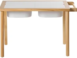 Set tavolo e sedie per bambini KEMPSEY Marrone chiaro Montessori con contenitore