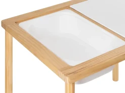 Set tavolo e sedie per bambini KEMPSEY Marrone chiaro Montessori con contenitore