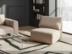 Sezione a 1 posto KIVVIK Bouclé Beige