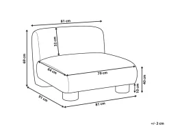Sezione a 1 posto MJALBI Bouclé Beige