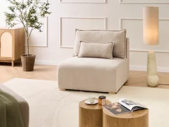 Sezione a 1 posto NERBO Bouclé Beige