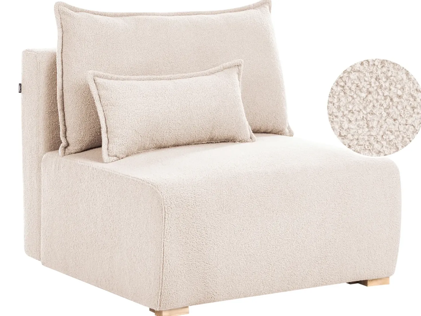 Sezione a 1 posto NERBO Bouclé Beige