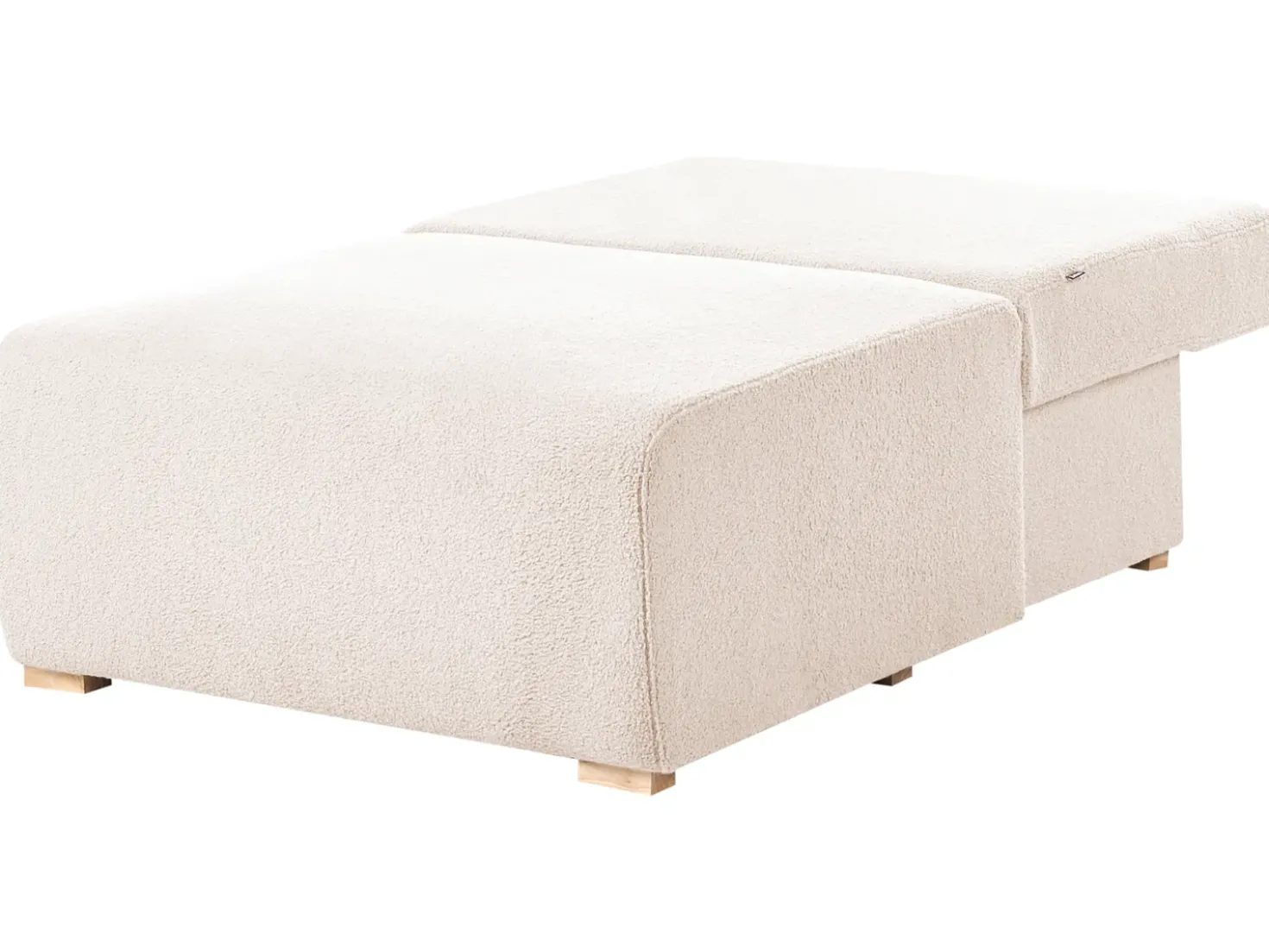 Sezione a 1 posto NERBO Bouclé Beige