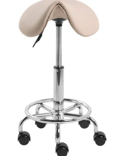 Sgabello a sella DUMONT Pelle sintetica Beige