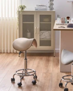 Sgabello a sella DUMONT Pelle sintetica Beige