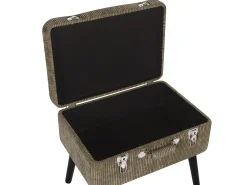 Sgabello contenitore MALLARD Velluto a coste Marrone chiaro