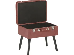 Sgabello contenitore MALLARD Velluto a coste Rosa
