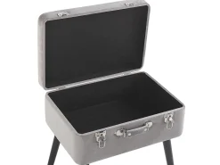 Sgabello contenitore MALLARD Velluto Grigio