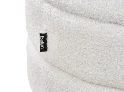 Sgabello contenitore OKATON Bouclé Bianco