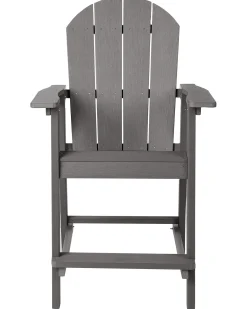Sgabello da bar da giardino ADIRONDACK Materiale sintetico Grigio scuro