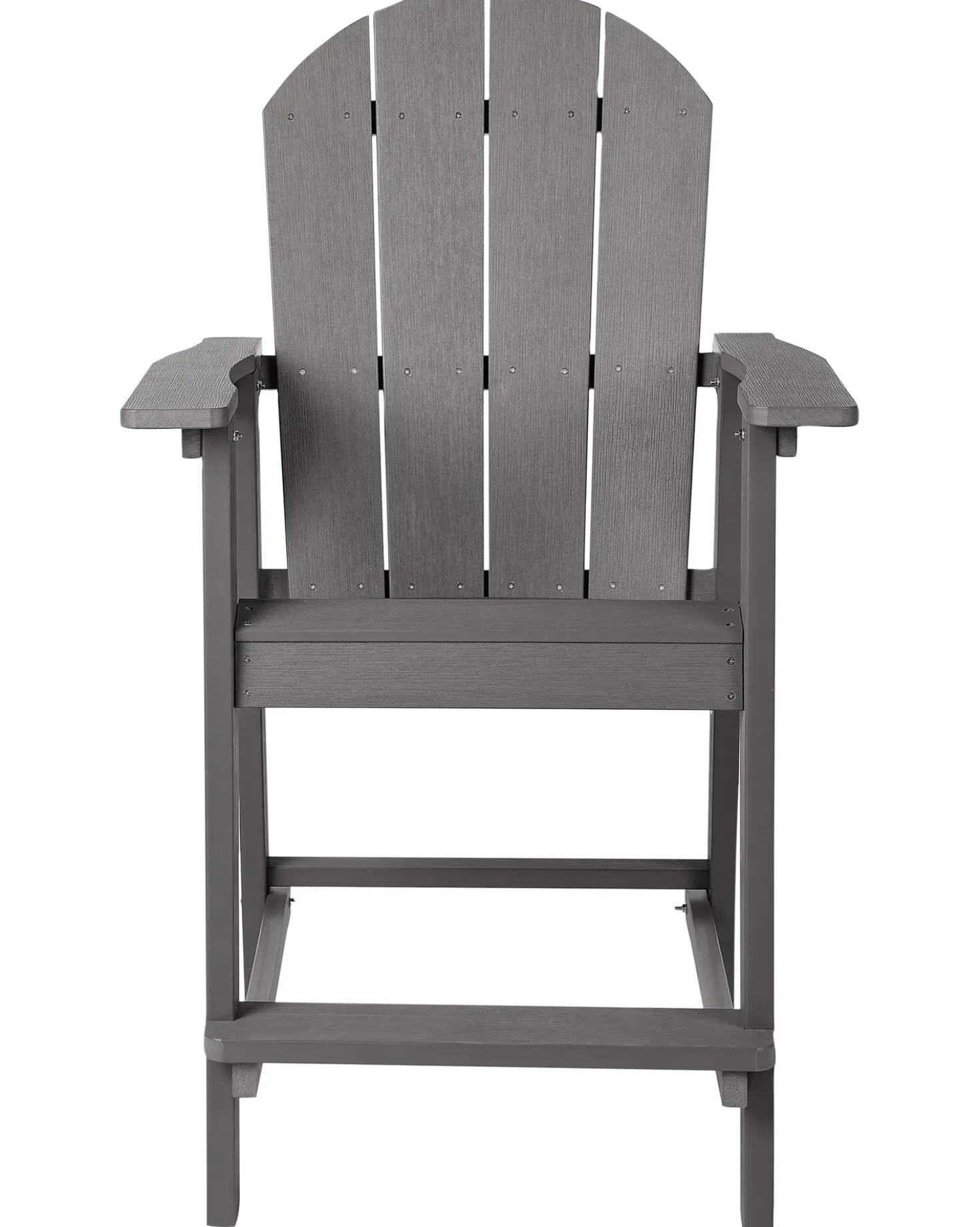 Sgabello da bar da giardino ADIRONDACK Materiale sintetico Grigio scuro