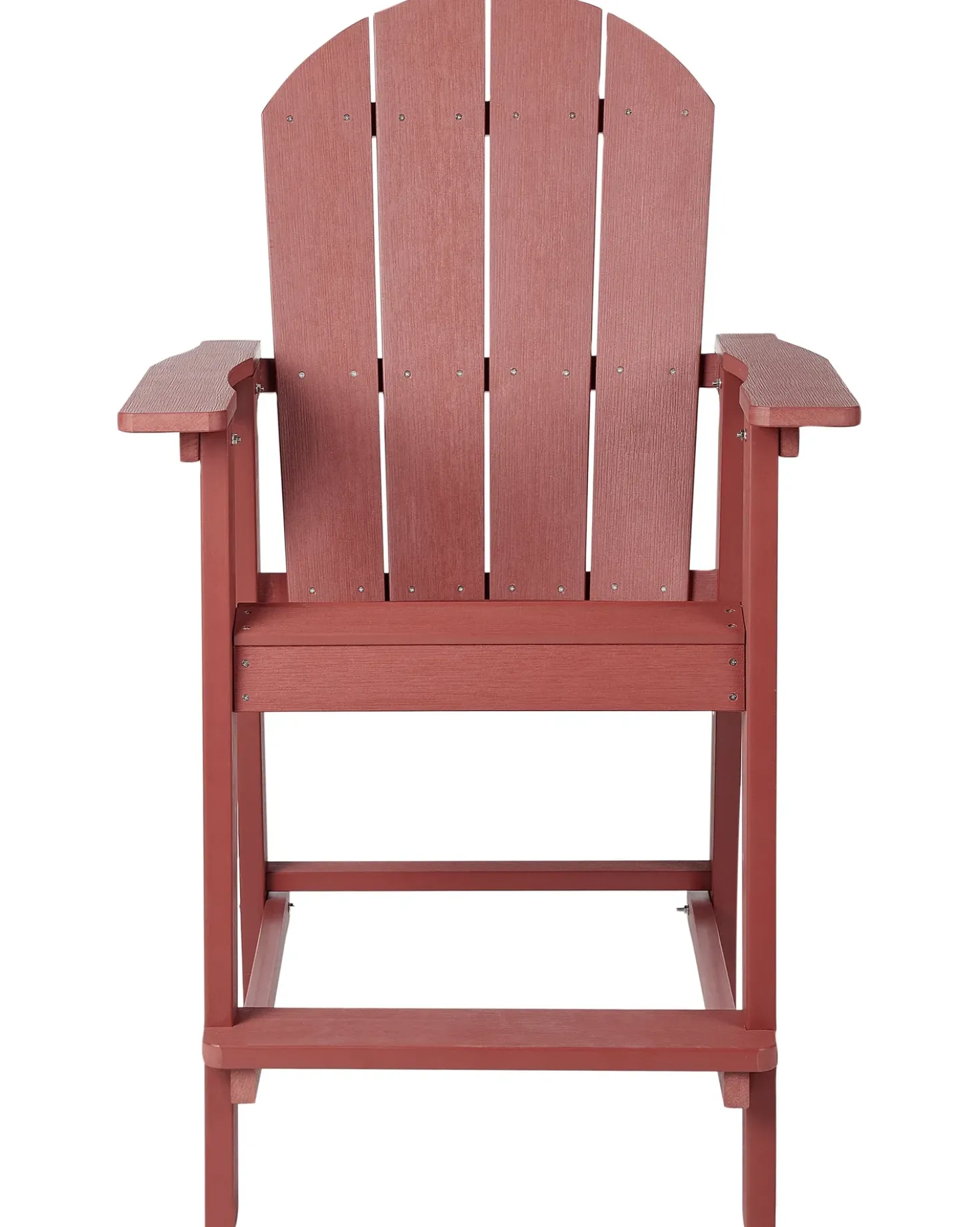 Sgabello da bar da giardino ADIRONDACK Materiale sintetico Rosso