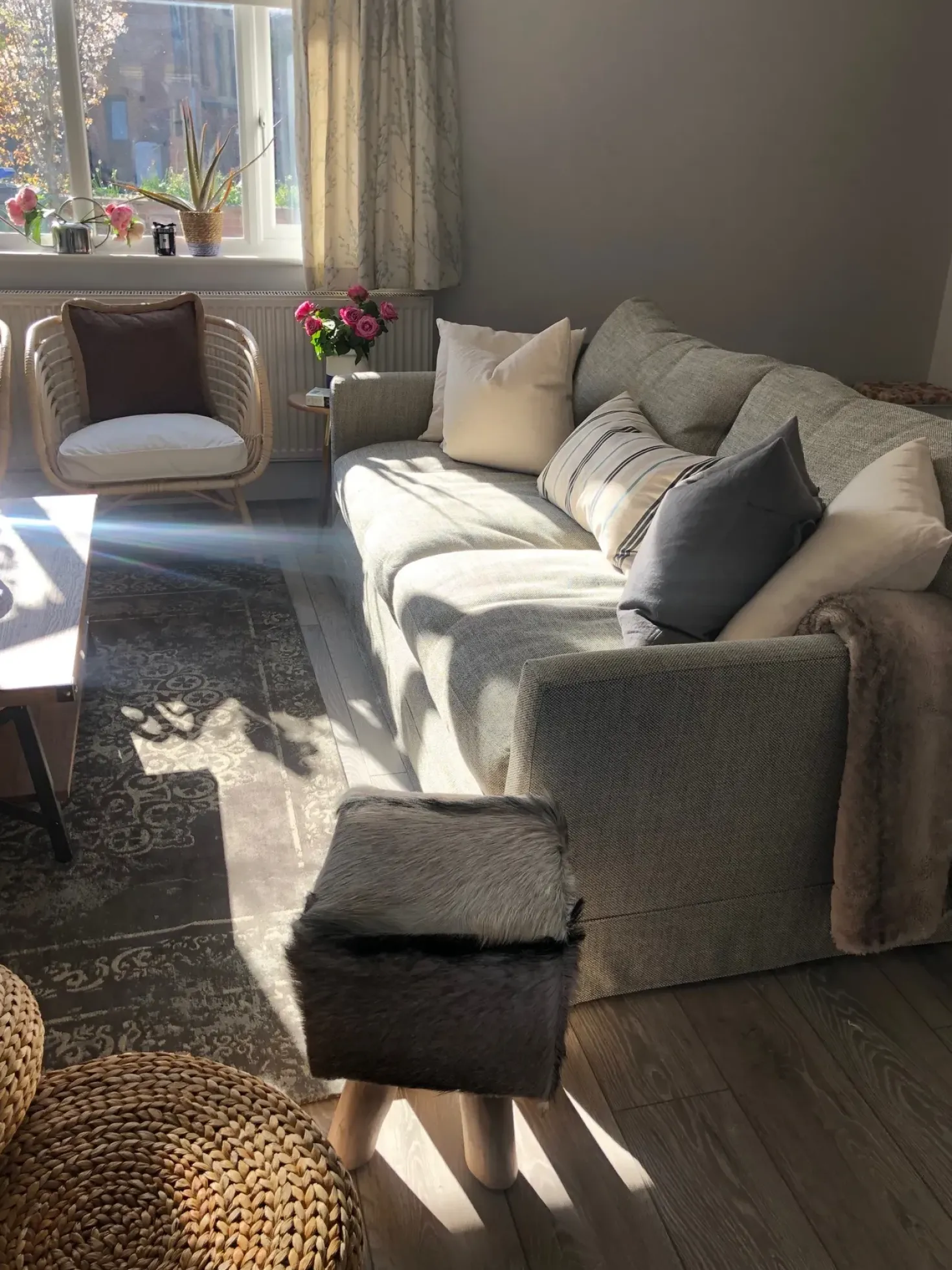 Sgabello DALTON Pelle naturale Marrone