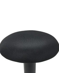 Sgabello ergonomico oscillante ESTELL Tessuto Nero