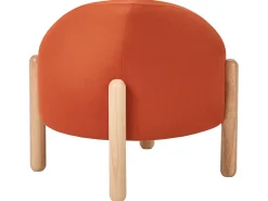 Sgabello HELEN Velluto Arancione
