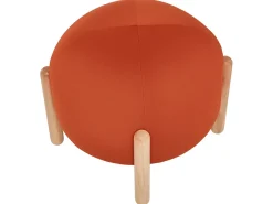 Sgabello HELEN Velluto Arancione