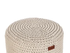 Sgabello Macramè MARDAN Cotone Beige