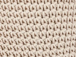 Sgabello Macramè MARDAN Cotone Beige