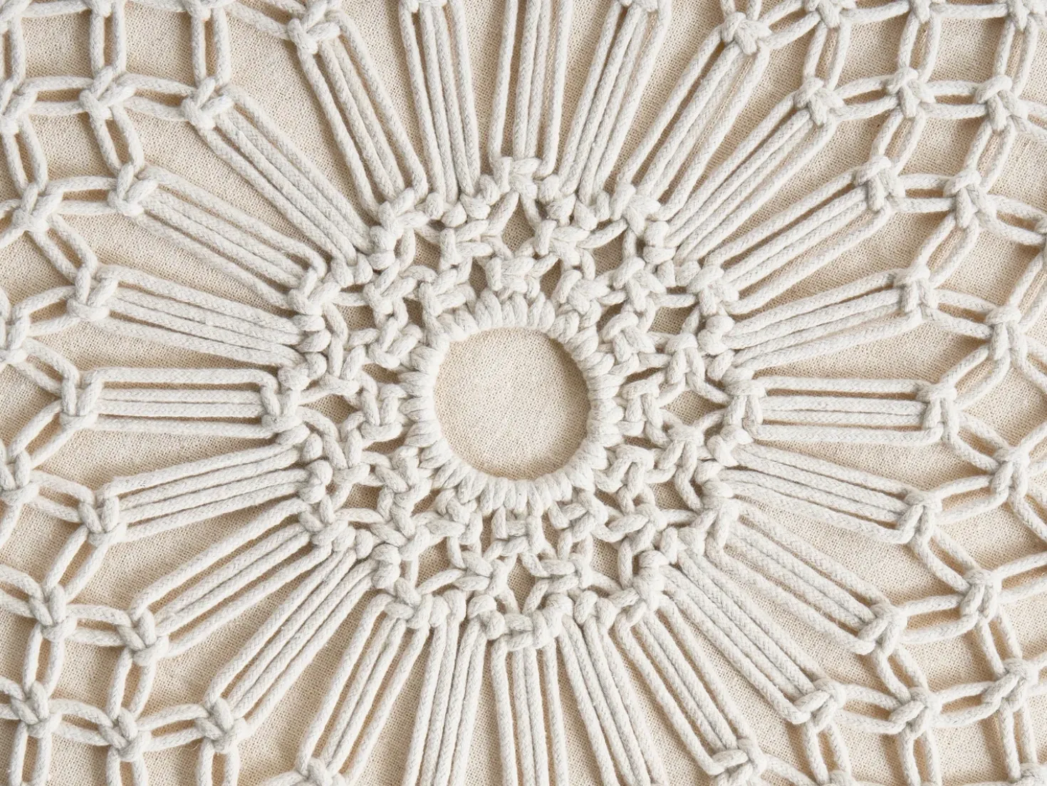 Sgabello MANZAI Cotone Beige