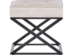 Sgabello MURDO Pelle sintetica Beige