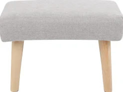 Sgabello TAKOMA II Tessuto Grigio chiaro