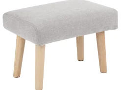 Sgabello TAKOMA II Tessuto Grigio chiaro
