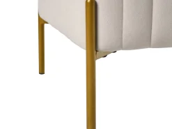 Sgabello UTAH Velluto Bianco sporco
